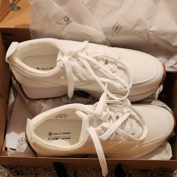 Call It Spring White Sneakers - Picture 2 of 3